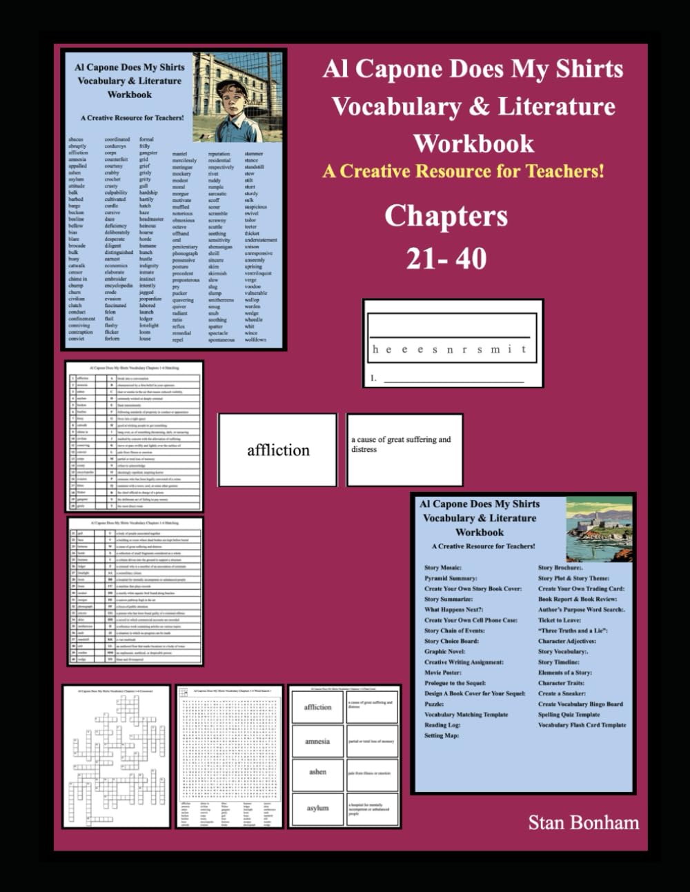 Al Capone Does My Shirts Vocabulary & Literature Workbook Chapters 21-40: A Creative Resource for Teachers!