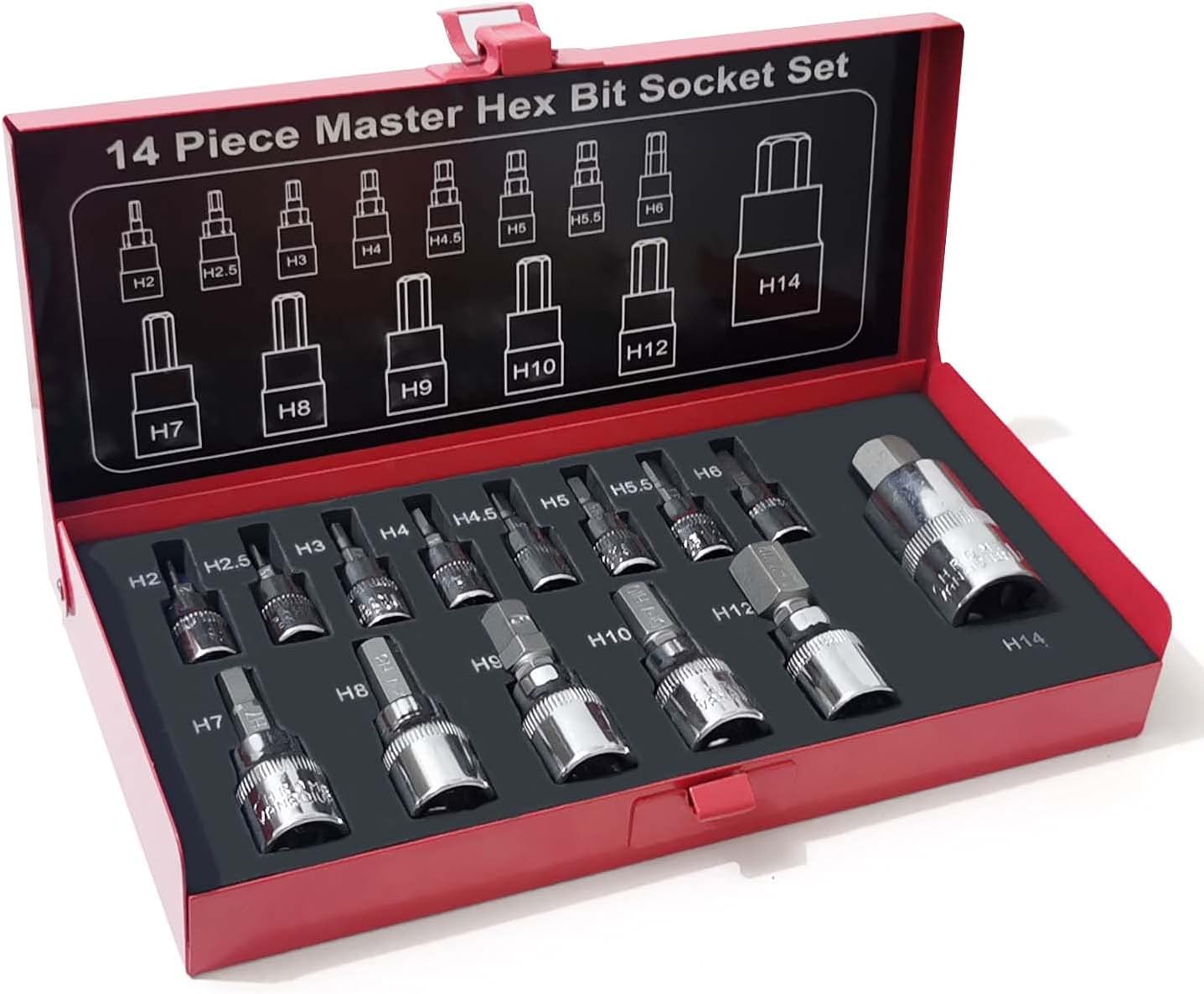 Amazon ヘックスビットソケットセット KIERX 14点組 ヘックスレンチ ソケットレンチセット 1/4 • 3/8 • 1/2