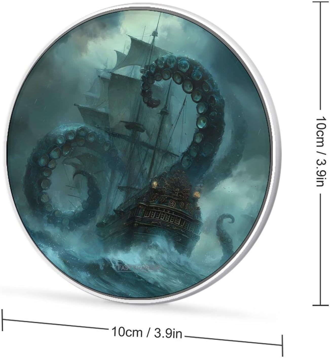Octopus Tentacle Boat Slim 10W Fast Charging Pad image 2