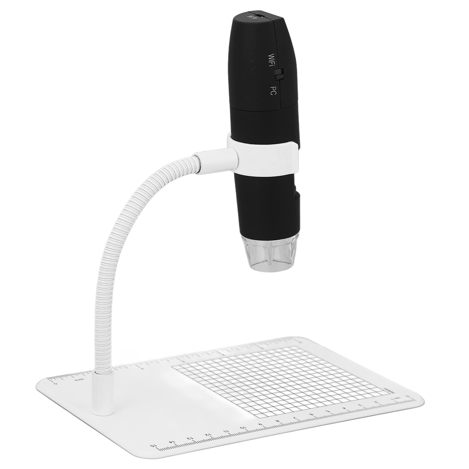 Eacam Microscopio 1000x 1080p, Microscopio Digitale WiFi con Risoluzione, 8 Luci a LED, Connessione WiFi Flessibile e Leggera, Facile Trasportare per Cellulare e Computer
