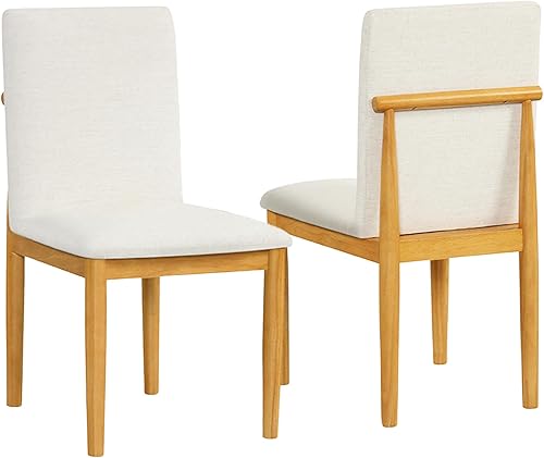 Miniatura 23 de HomePop Parsons - Silla de comedor clásica, franja de granja azul (juego de 2) Rayas azules de granja,Raya gris paloma (juego de 2),Gris ceniza