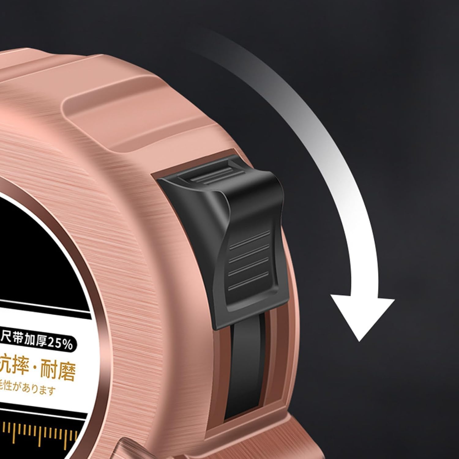 Cinta métrica compacta, Cinta métrica de 3/5/7, 5/10m, Cinta métrica de Nailon Resistente al Agua de Acero, Cinta métrica con Mecanismo de Bloqueo automático