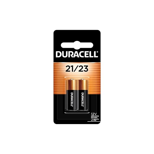 Duracell 21/23 12V Specialty Alkaline Battery, 2 Count (Pack of 1), Battery with Long-Lasting Power for Key Fobs, Remote Controls, and More