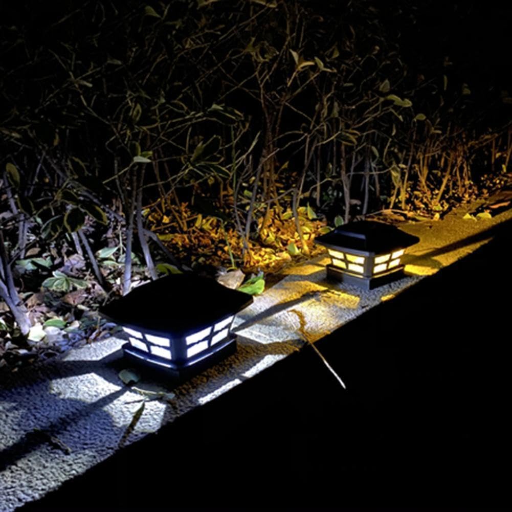 SOLAR POST LED LED IMPHERPORTHER TEMPORT OUTDOOR LACI Light Garden Decor (czarny)