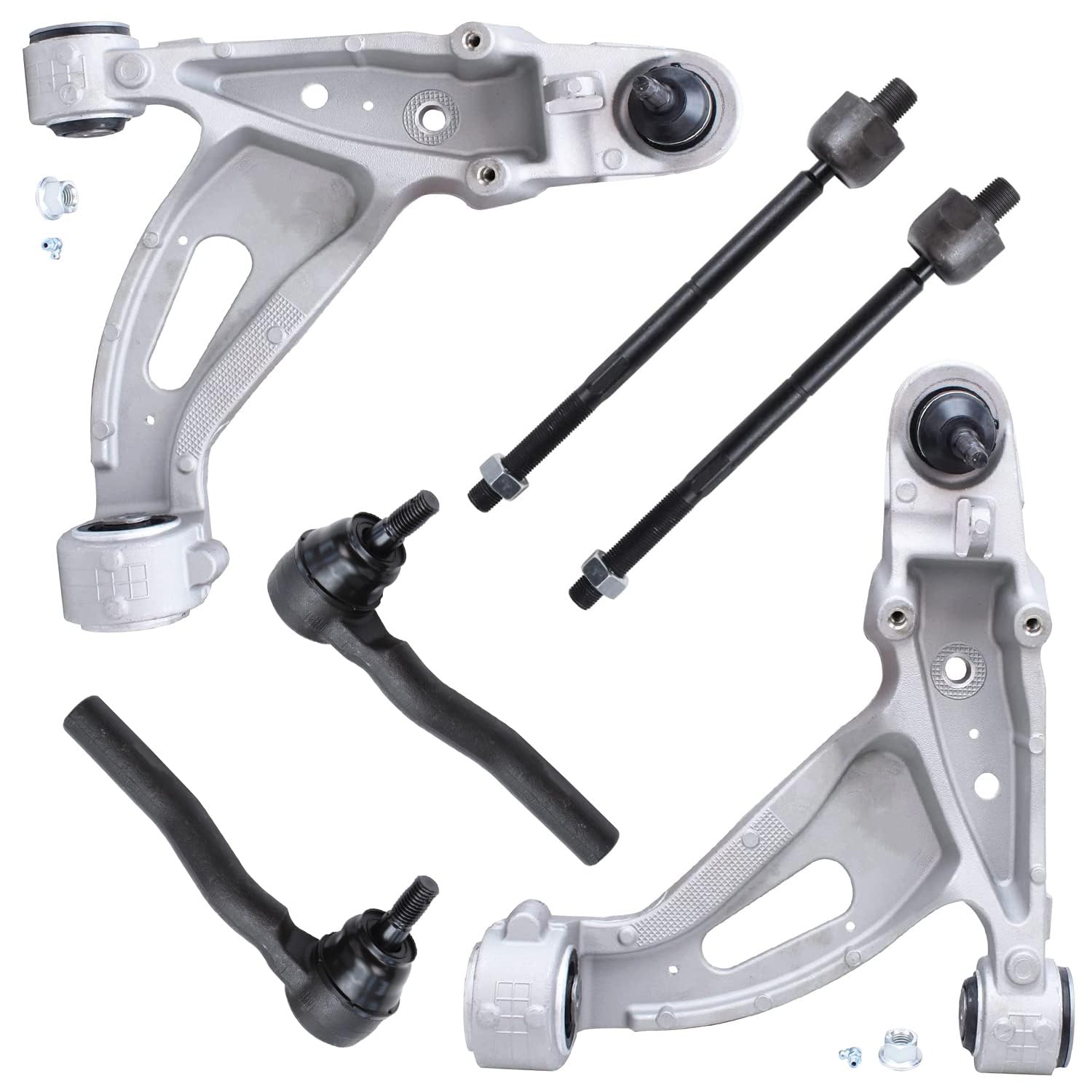 Detroit Axle - Front Lower Control Arm w/Ball Joints Inner &amp; Outer Tie Rod