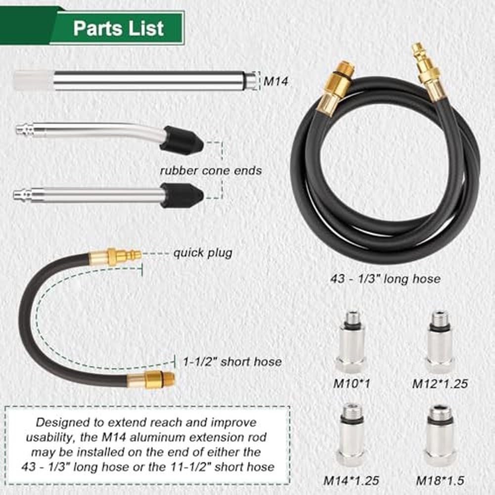 Kit de prueba de fugas de cilindro con manómetro doble 0-100 PSI, herramienta de diagnóstico de motor para coche y motocicleta
