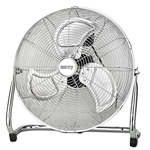 Camry CR 7306 Ventilador de Pie, Acero Inoxidable, Potente, 200W, 3 Velocidades