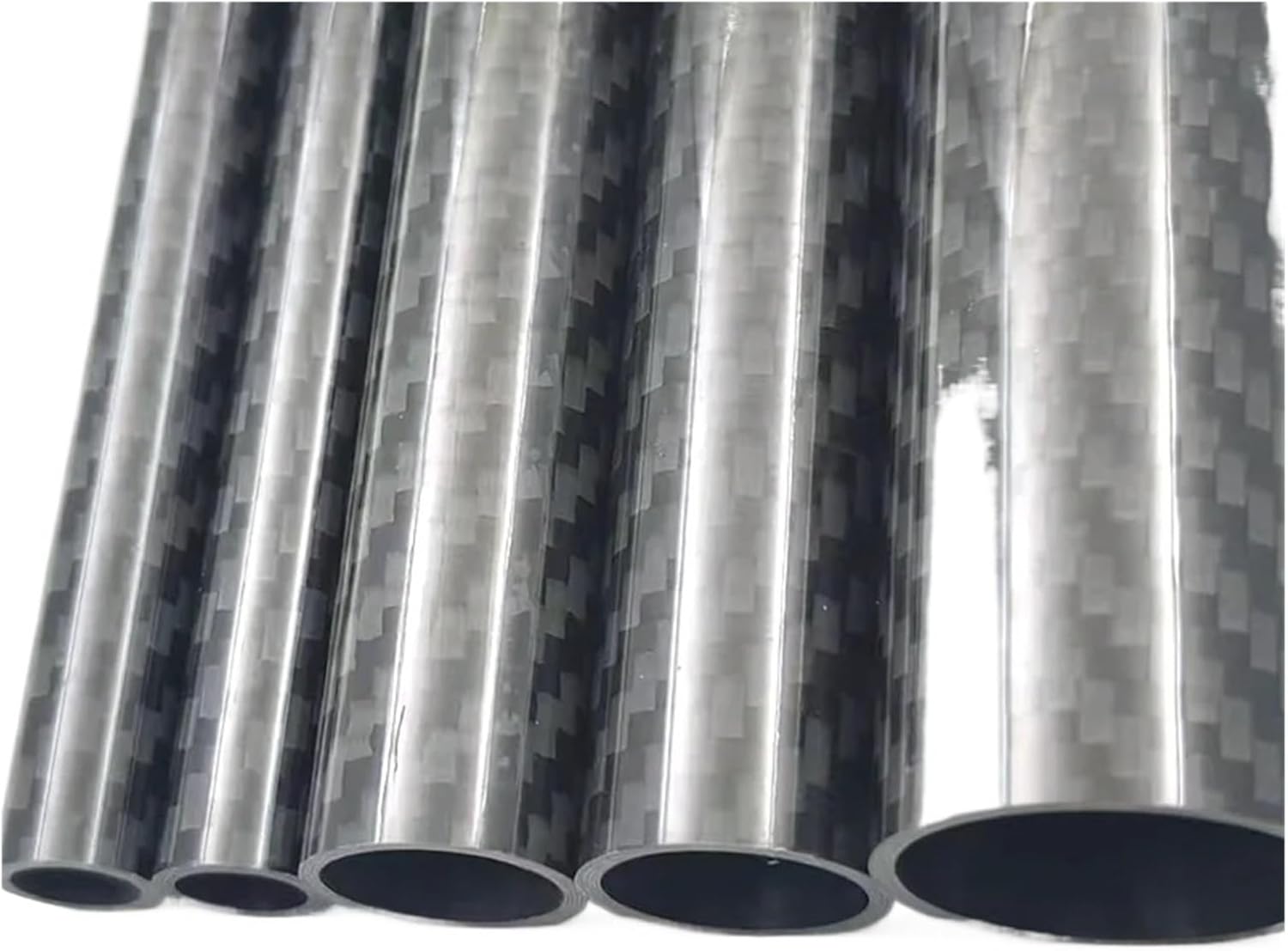 1PCS Twill Glossy Carbon Fiber Tube(26x23x500mm 2pcs)