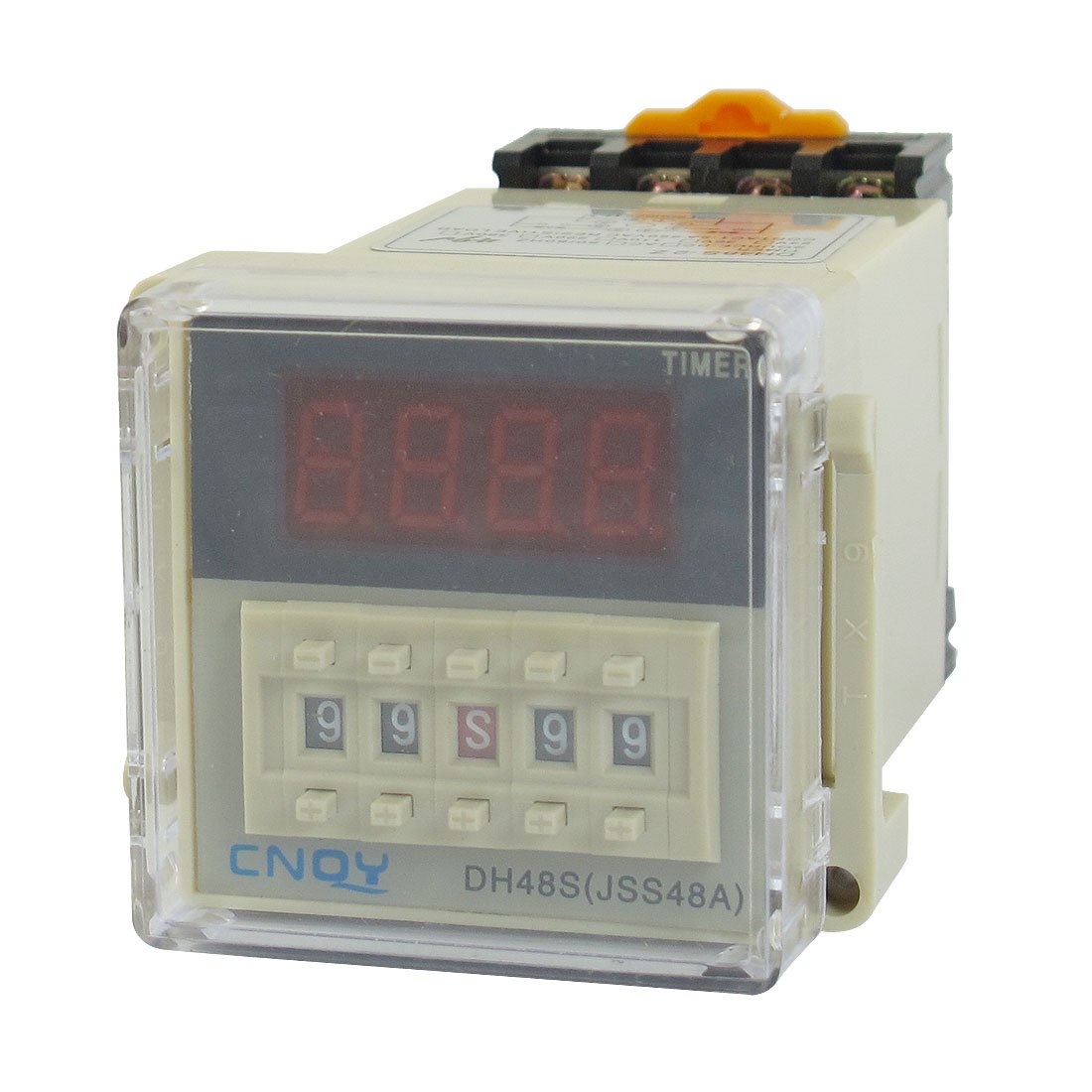 Gvbaepieo One Color Dh48s-2Z Power On Time Delay Relay 8-Pin Dpdt 0.01S-99H99m Ac 48V W Socket