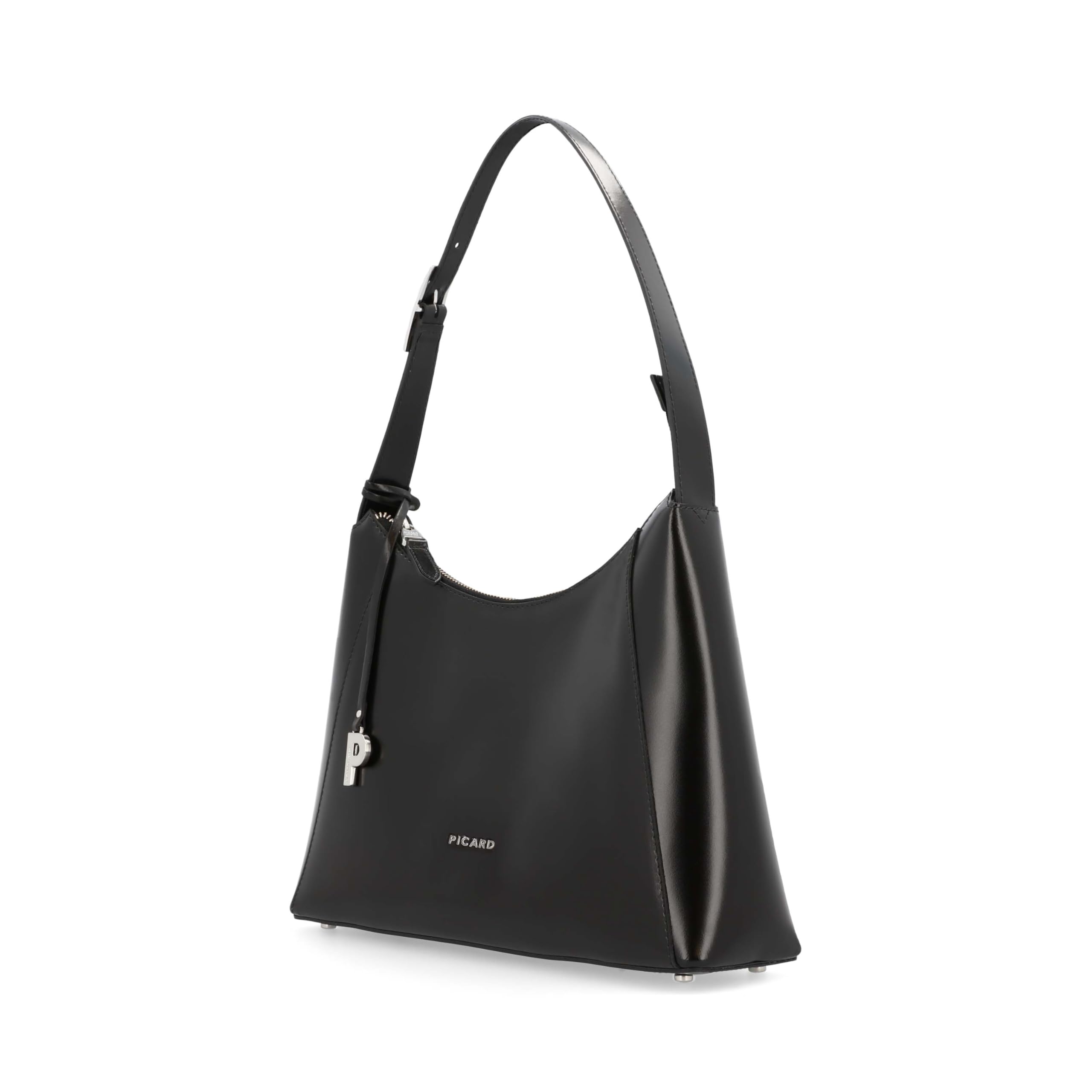 Picard Torba na ramię Black Tie 5520 dla kobiet ze skóry bydlęcej w kolorze czarnym, 34 x 24 x 9 cm, 55204S9001, czarny, Einheitsgröße, torba na ramię