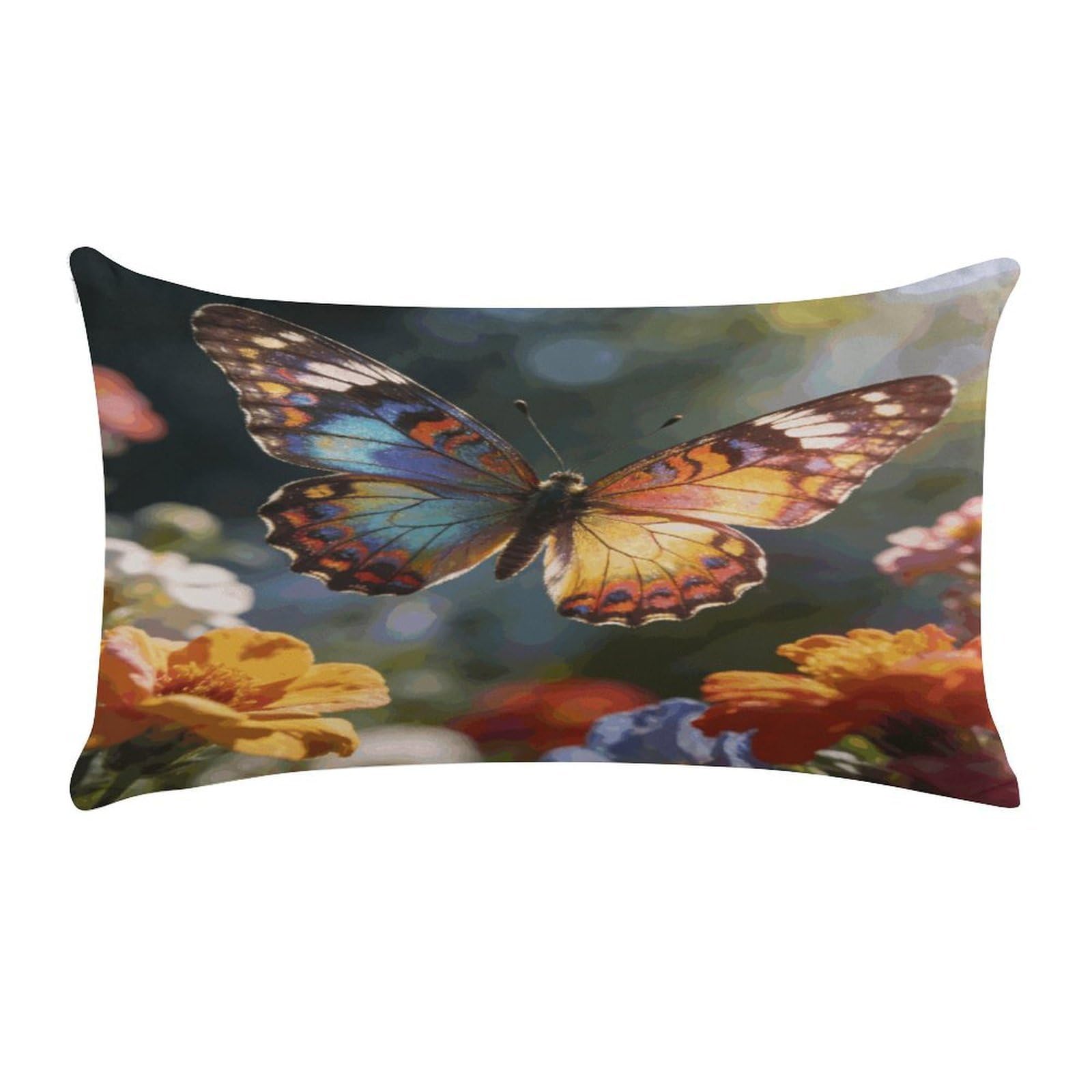 Khauerbc Style Butterflypillow Cases Standard,Ultra Soft Microfiber Pillowcase With Zipper Closure,Bed Pillowcases Cover With Zipper For Bedroom, Sofa, Couch.
