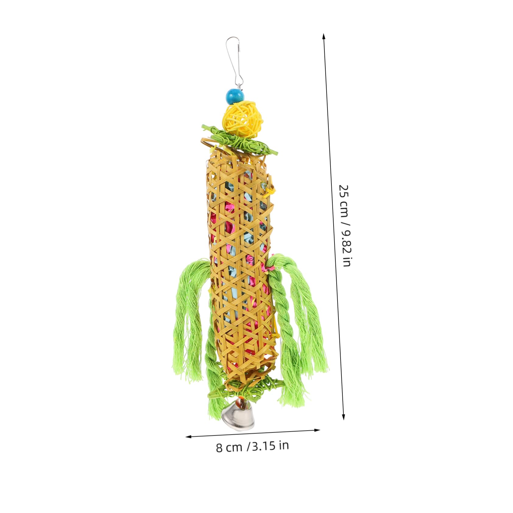Ensemble De 3 Jouets À Mâcher pour Oiseaux Déchiqueteuse De Papier en Rotin pour Perroquet Jouets À Mâcher pour Bec Doiseau pour Calopsitte