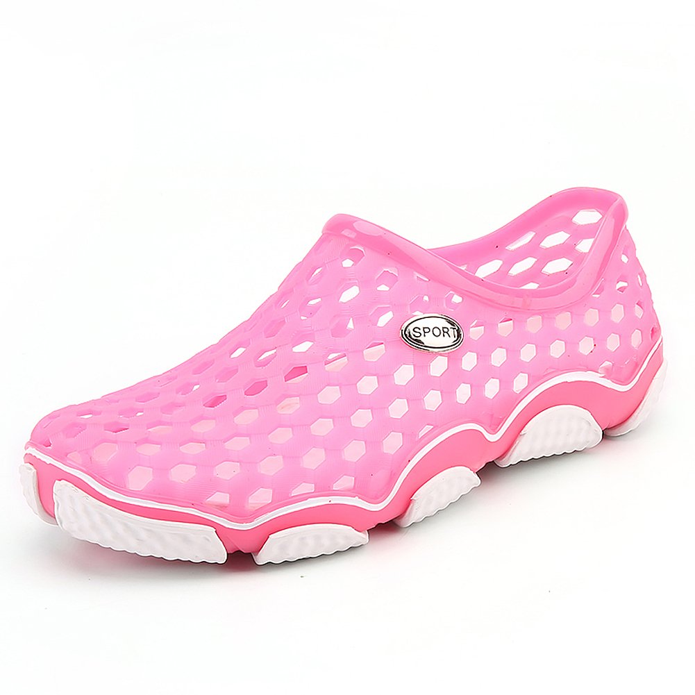 Advogue Water Shoes Men's Women's Quick Drying Aqua Shoes Breathable Hole Shoes Pink