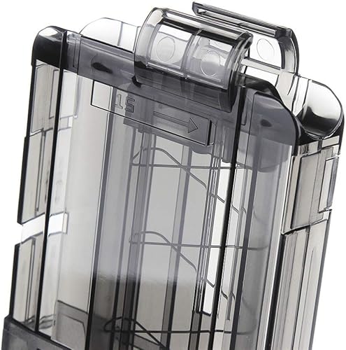 Vista 10 de WORKER 15-Darts Magazines Honeycomb Hex Curve Soft Bullet Clips para Nerf n-Strike Elite Series Toys (naranja transparente)