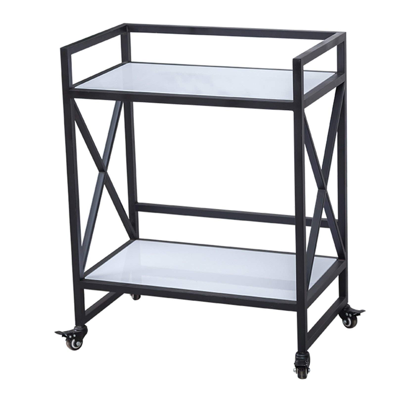 MFRELMNZG Rolling Bar Cart for Kitchen Home Bar or Buffet Kitchen Trolley Serving Cart with Wheels
