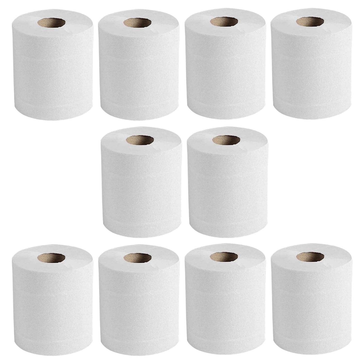 2 ply White Rolls 10 Pack, Centerfeed Roll, Kitchen Tissues, Embossed Disposable Kitchen Paper Hand Towels Extra Large Sheets Perfect for Cleaning Purpose