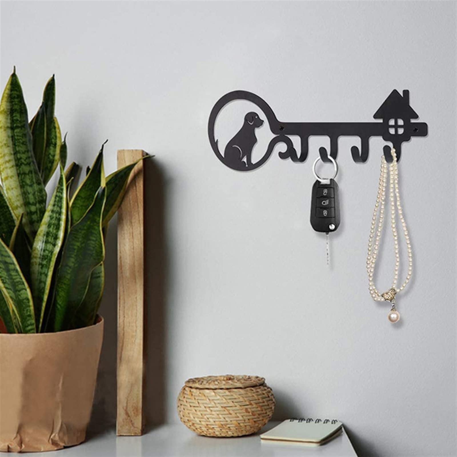 Appendiabiti da Parete Portachiavi for Appendiabiti da Balcone Nordico Appendiabiti da Parete in Metallo Nero Organizzatore da Cucina Ganci for Il Bagno Attaccapanni da Muro