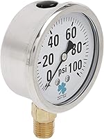 Vista 3 de Zenport LPG100 Zen-Tek Medidor de presión relleno de líquido de glicerina, 100 PSI