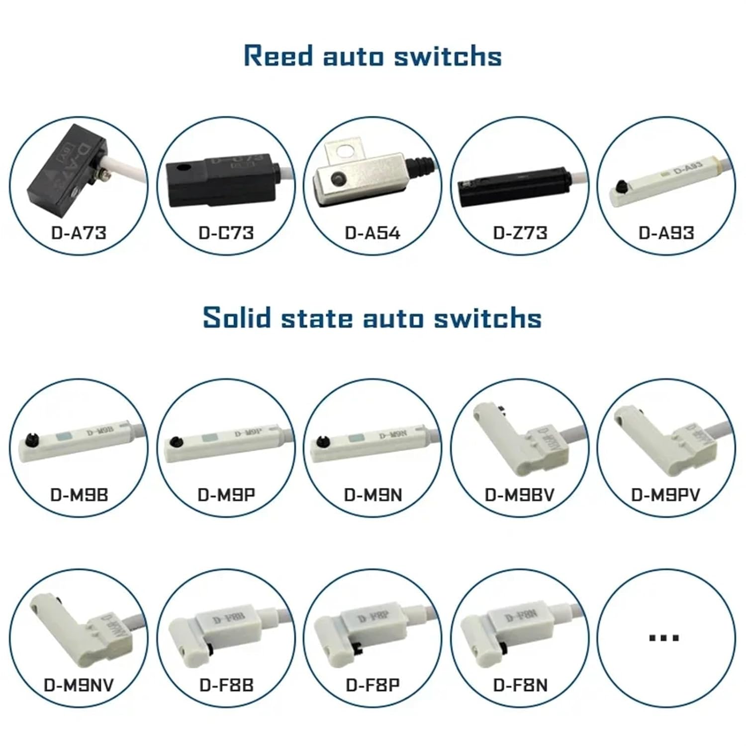 10Pcs/lot Magnetic Switch Sensor Reed auto Switch D-A93 Z73 C73 A54 A73 Solid State auto switchs D-M9B D-M9N D-M9P D-M9BV D-F8B(Size:D-M9B)