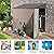 AECOJOY 4' x 6' Lean to Shed Outdoor Storage Shed, Small Metal Sheds & Outdoor Storage Clearance, Wall Side Yard Shed Outdoor Storage Cabinet Bike Shed for Garden, Backyard and Outdoor Use in Grey