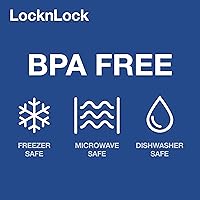 Vista 8 de LocknLock Easy Essentials - Juego de recipientes de almacenamiento de alimentos de despensa, rectangular, sin bisfenol A y aptos para lavavajillas