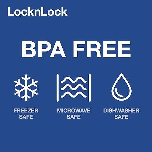 Miniatura 8 de LocknLock Easy Essentials - Juego de recipientes para almacenamiento de alimentos y cucharadas, sin BPA, aptos para lavavajillas, 4 piezas, color