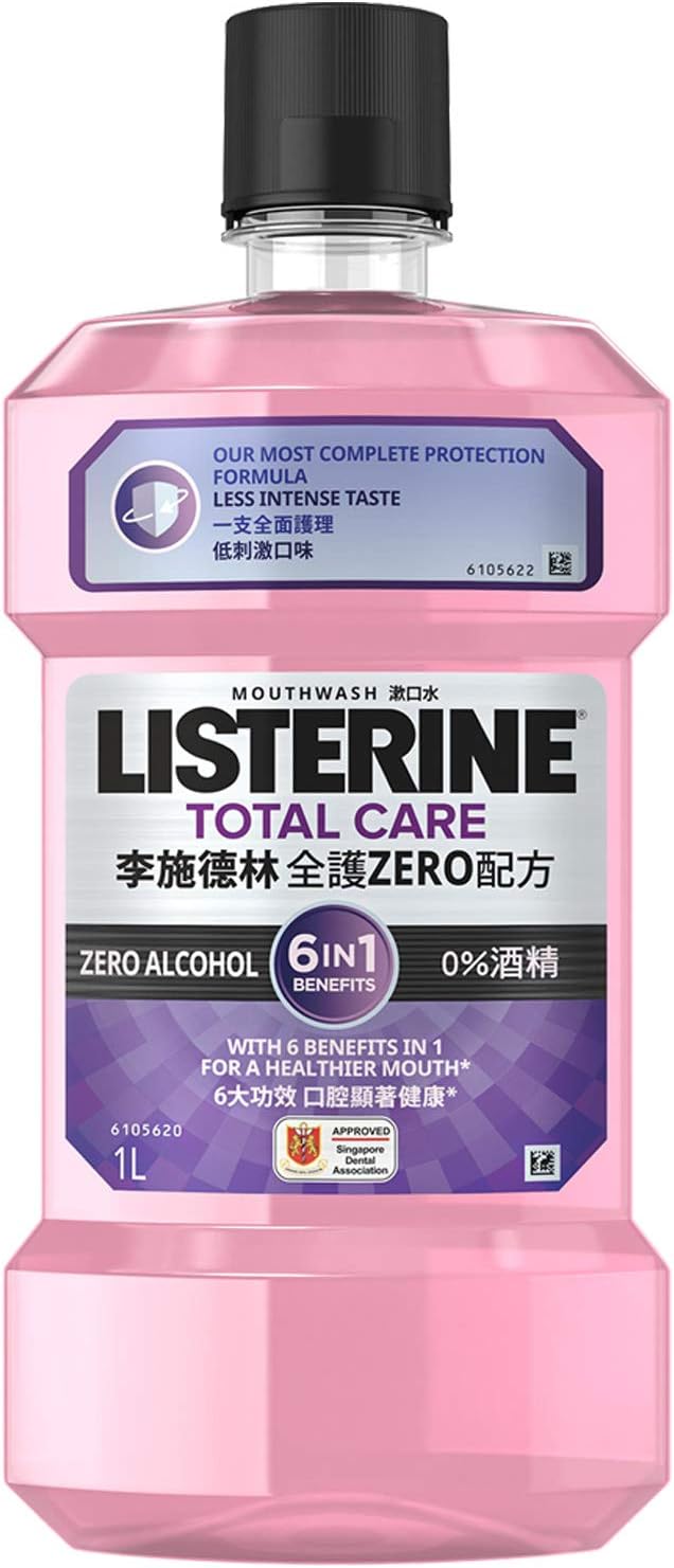 Listerine Mouthwash Total Care Zero, 1000ml Amazon.sg Health