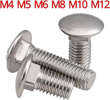 Edelstahl Vierkantschrauben M4-M12 – V2A, Quadratkopf, Längen 8-100 Mm, Metrisch
