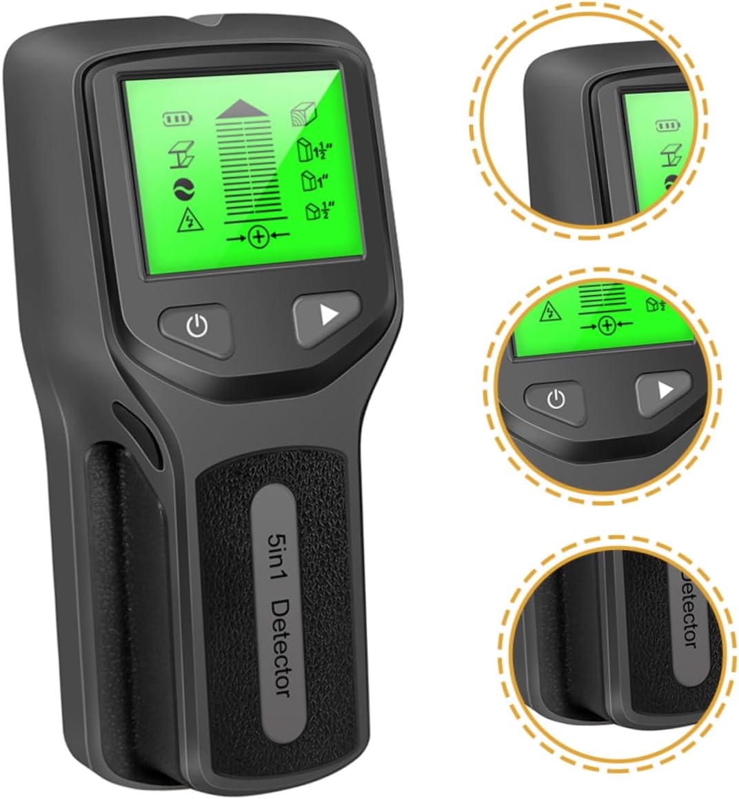 Mipcase Sensor Wall Detector Metal Detector LCD Display Wall Detection Pinpointer Easy to Use