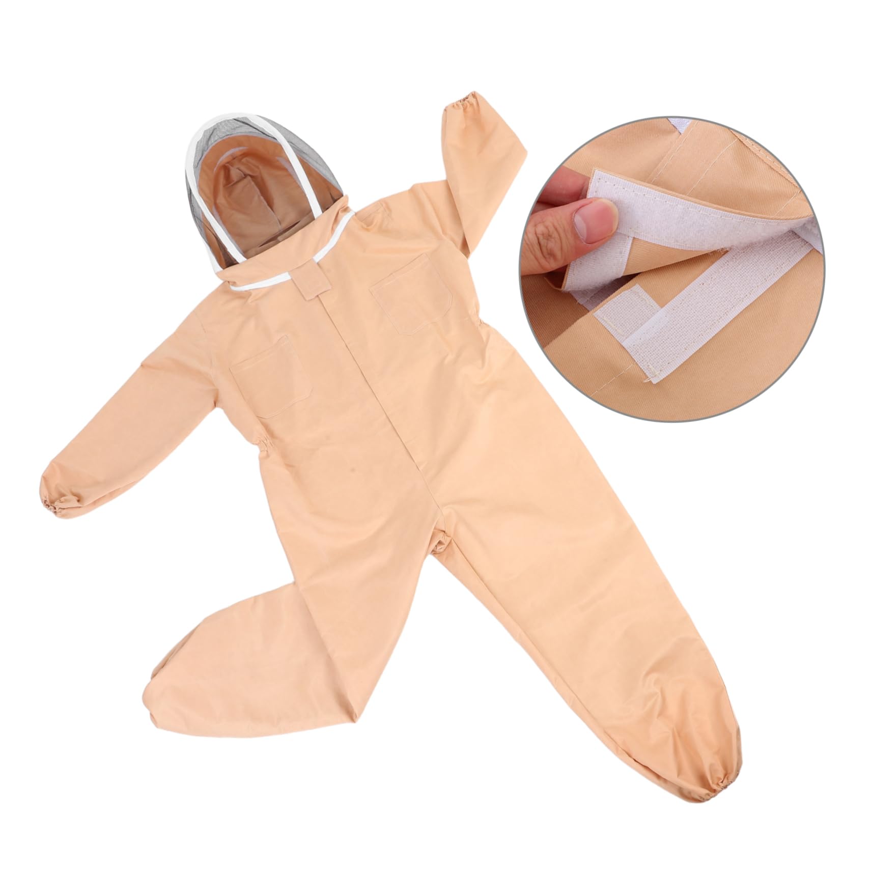 Traje de Apicultura Xxl con Velo, Algodón Mezcla, Khaki