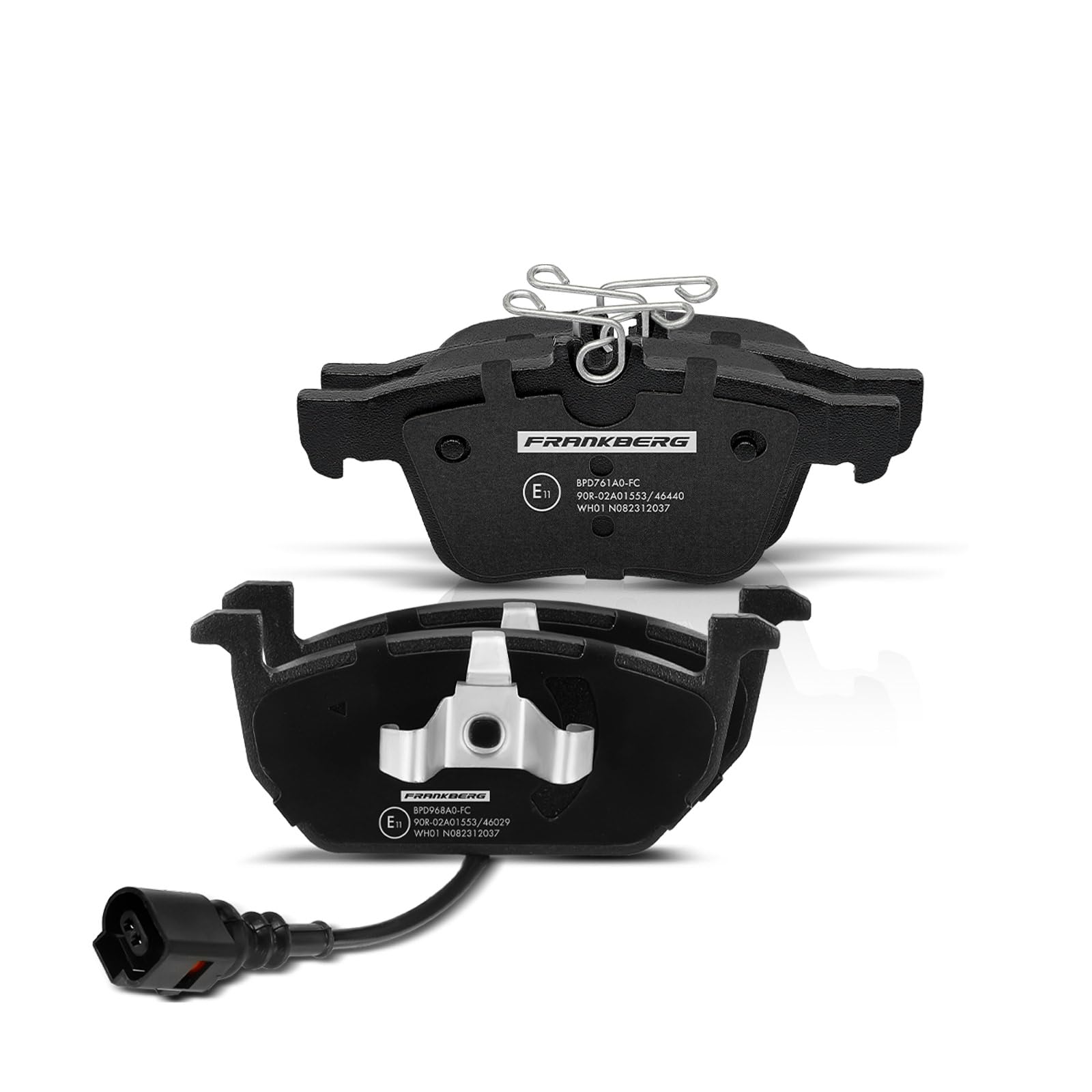 Frankberg Set freni incl. 4x Dischi Freno + 8x Pastiglie dei Freni Anteriore Posteriore Compatibile con Golf Sportsvan AM1 AN1 Golf VII 5G1 BE1 BE2 BQ1 Replace# 5Q0698451C, 5Q0698451Q