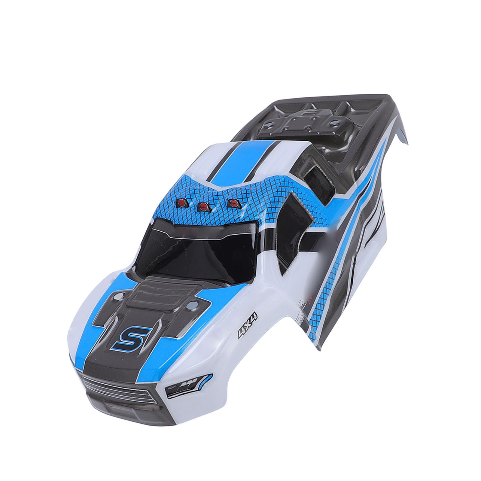 Drfeify RC Car Body Shell, Deformation Proof Lightweight Sporty Look PVC Replacement Shell, for Remote Control Car Spare Parts (Blue
