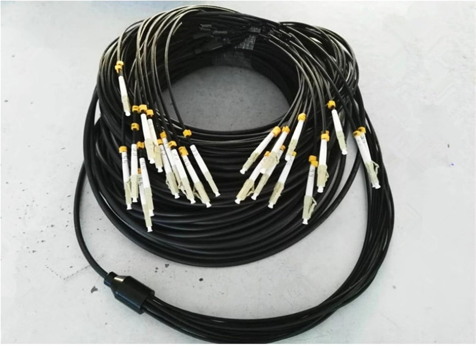 Câble optique Pansad Multimode 2/4/6/8/12 conducteurs LC, SC, FC, ST,UPC, jumper à fibre optique flexible, 10 m, 20 m, 30 m, 40 m (2 cœurs LC -LC 10 m)