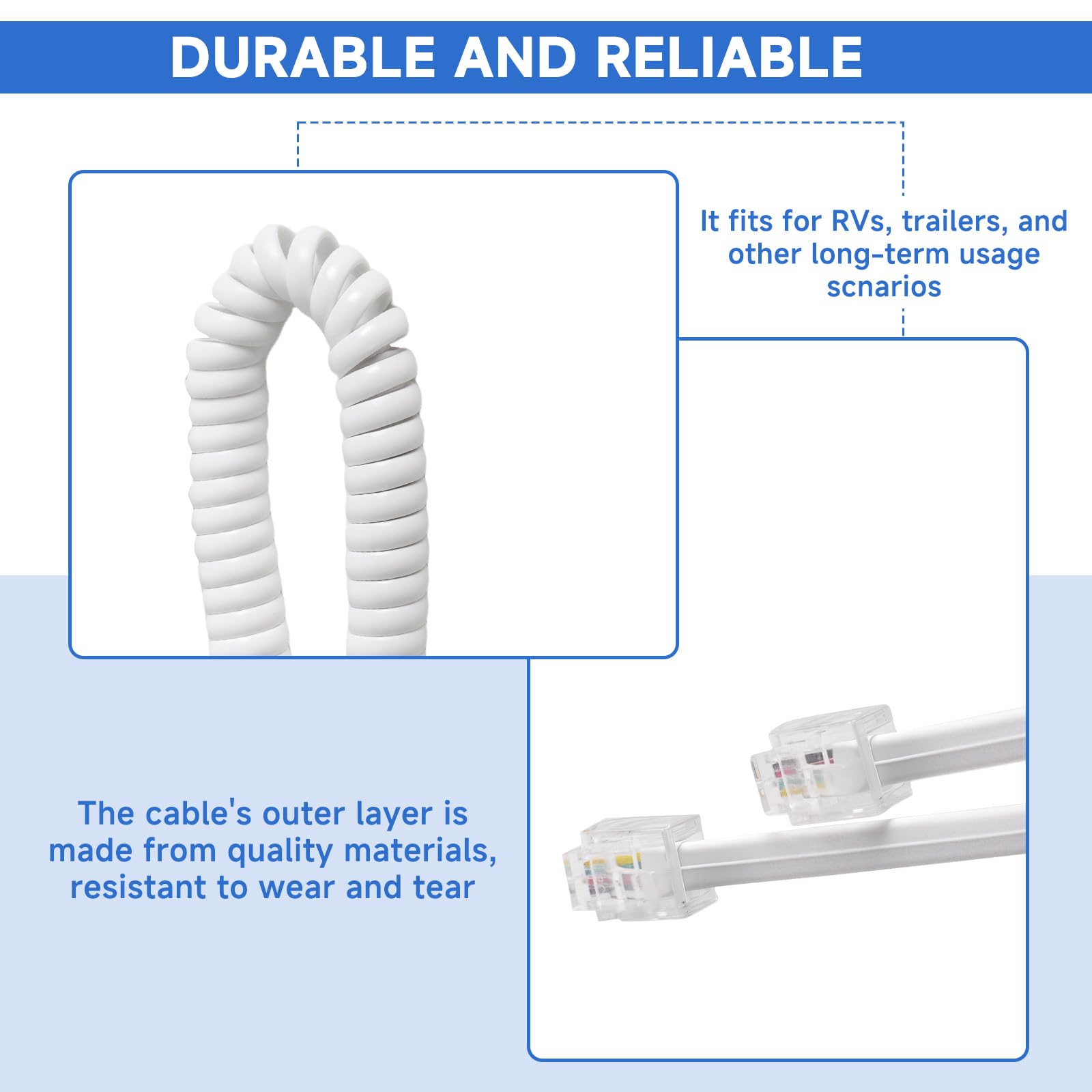 149557 zapasowy kabel spiralny kompatybilny z Lippert HappiJac Lippert Electric Lippert Lippert System podnoszenia przyczepy kempingowej zastępuje kabel