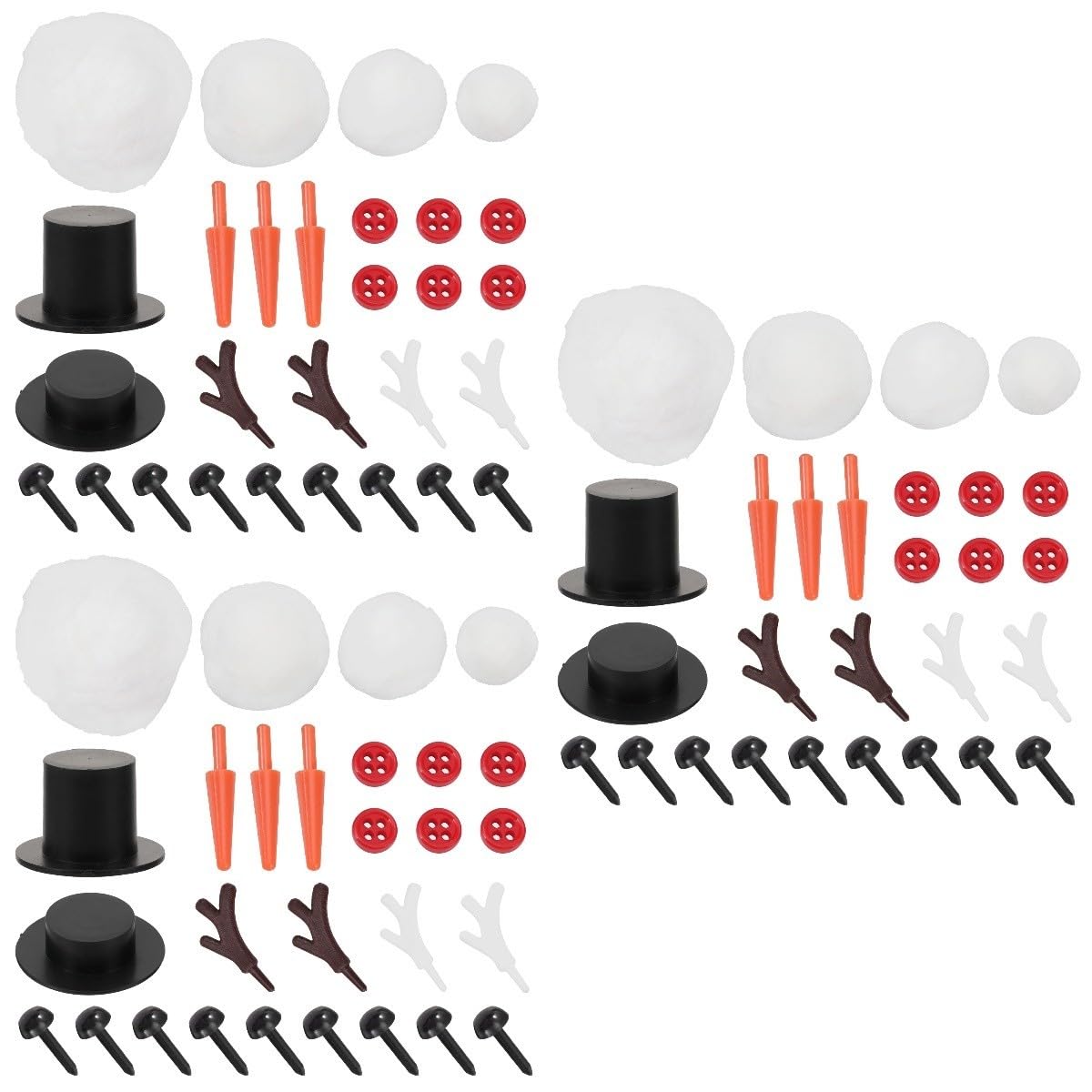 Toyvian 9sätze Weihnachts Schneemann Zubehör Kit Für Kreative Eltern Bastelprojekte Inklusive Einzigartiger Materialien Für Realistische Dekorationen Und Spaß Beim Gestalten