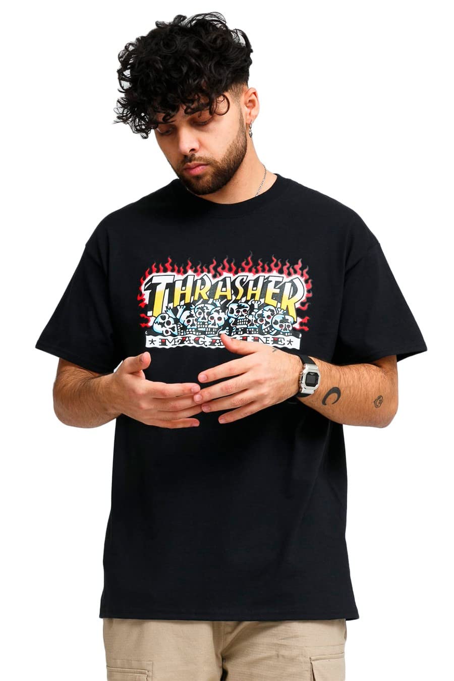 Thrasher Men's Krak Skulls Short Sleeve T Shirt