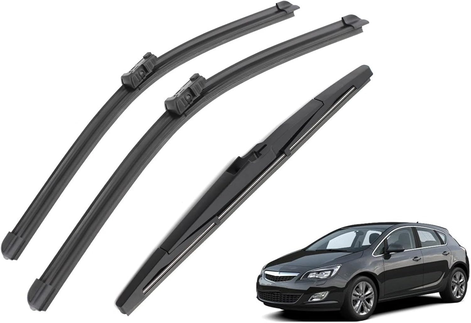 MadongJ Windshield Windscreen Wiper Blades for Opel Astra J GTC 2009-2015, Replacement Blades All-Weather Performance Streak-Free Windshield Wipers
