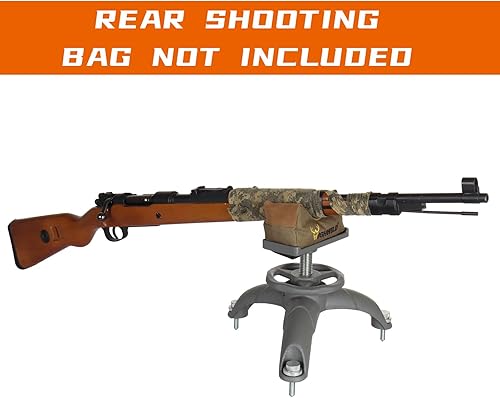 Miniatura 5 de Highwild Reposapiés delantero ajustable para rifle de pistola para tiro al aire libre y caza - Cómodo ajuste de altura - con bolsa de descanso