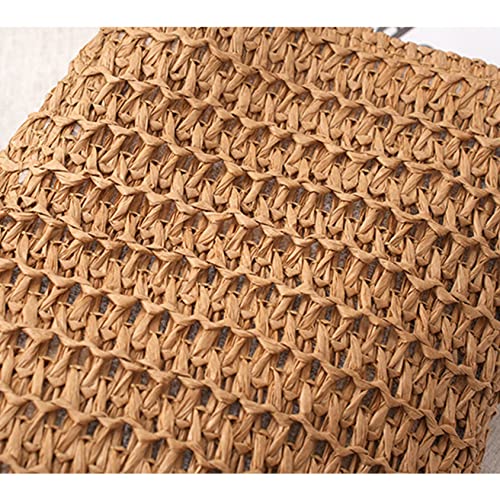 Women's Straw Bag Woven Basket Beach Purse Summer Purses Vacation Handbags Straw Purse3