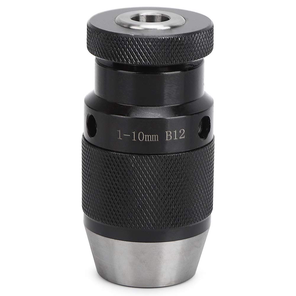 Precision Self tighten Drill Chuck 1 10mm/B12 Keyless Taper Adapter For Lathe Mi