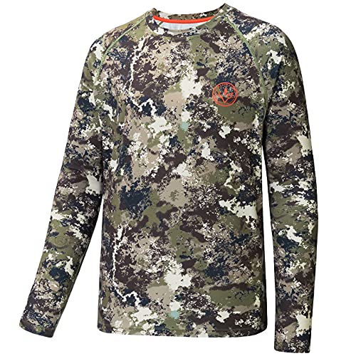 BASSDASH Men's Hunting Sun Shirt UPF 50 Lightweight Camo Performance Long Sleeve Stretch Fishing Hiking Tactical Tees - Main Image