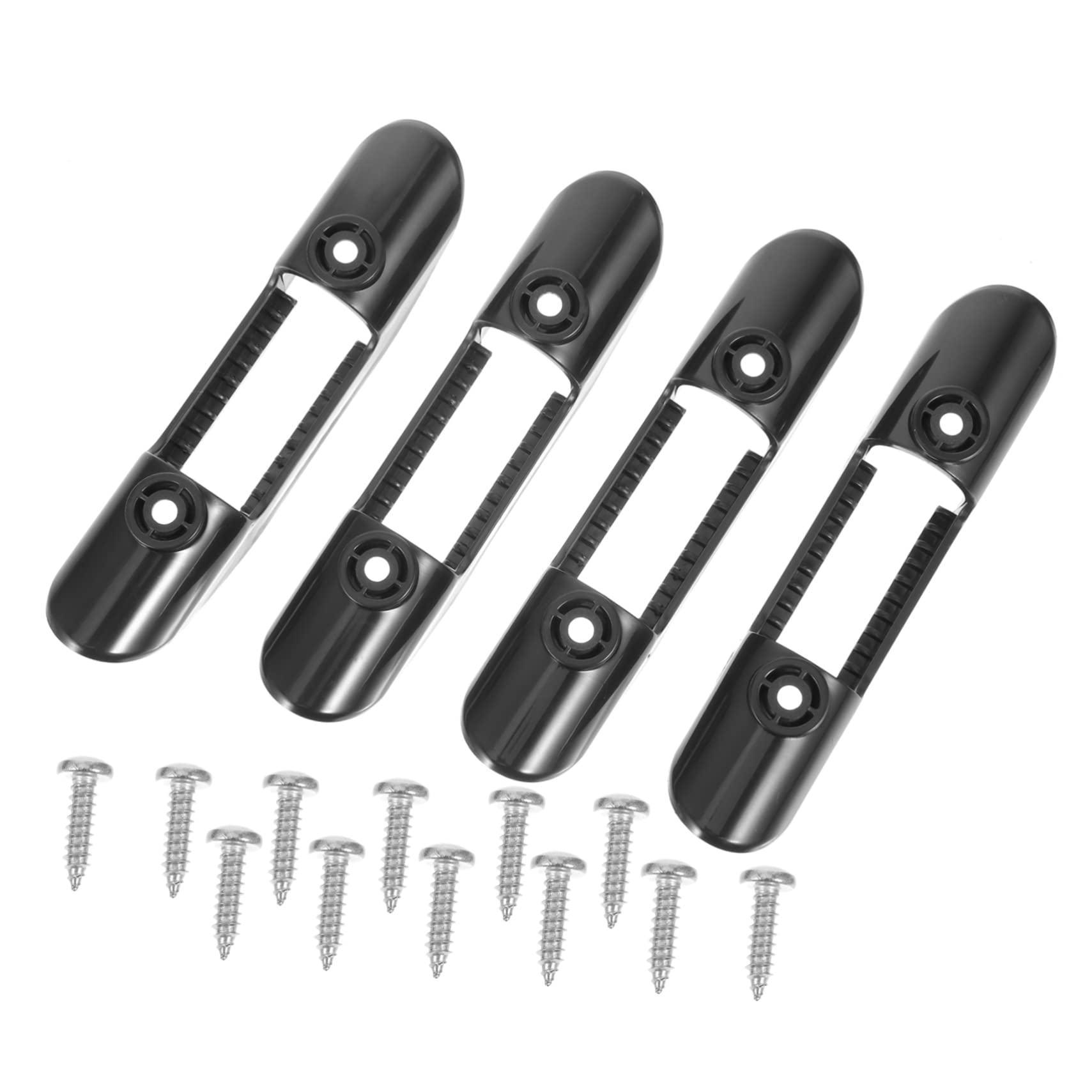 Toddmomy Paddelschnalle Kajak Paddelhalter Clip Feste Paddelklemme universeller Paddelhalter Paddelclip mit Schraube Paddelhalter zum Kajakfahren Plastik Black