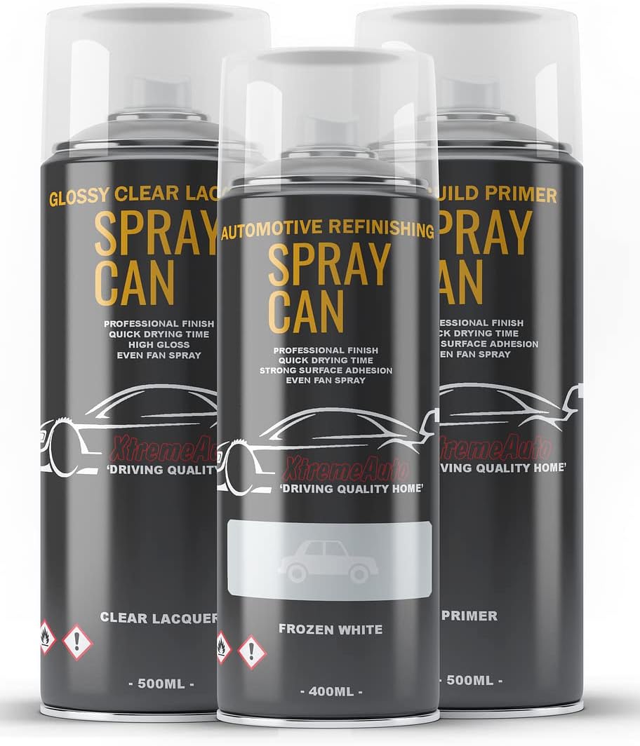Xtremeauto Aerosol Spray Paint Kit For Ford Transit Frozen White