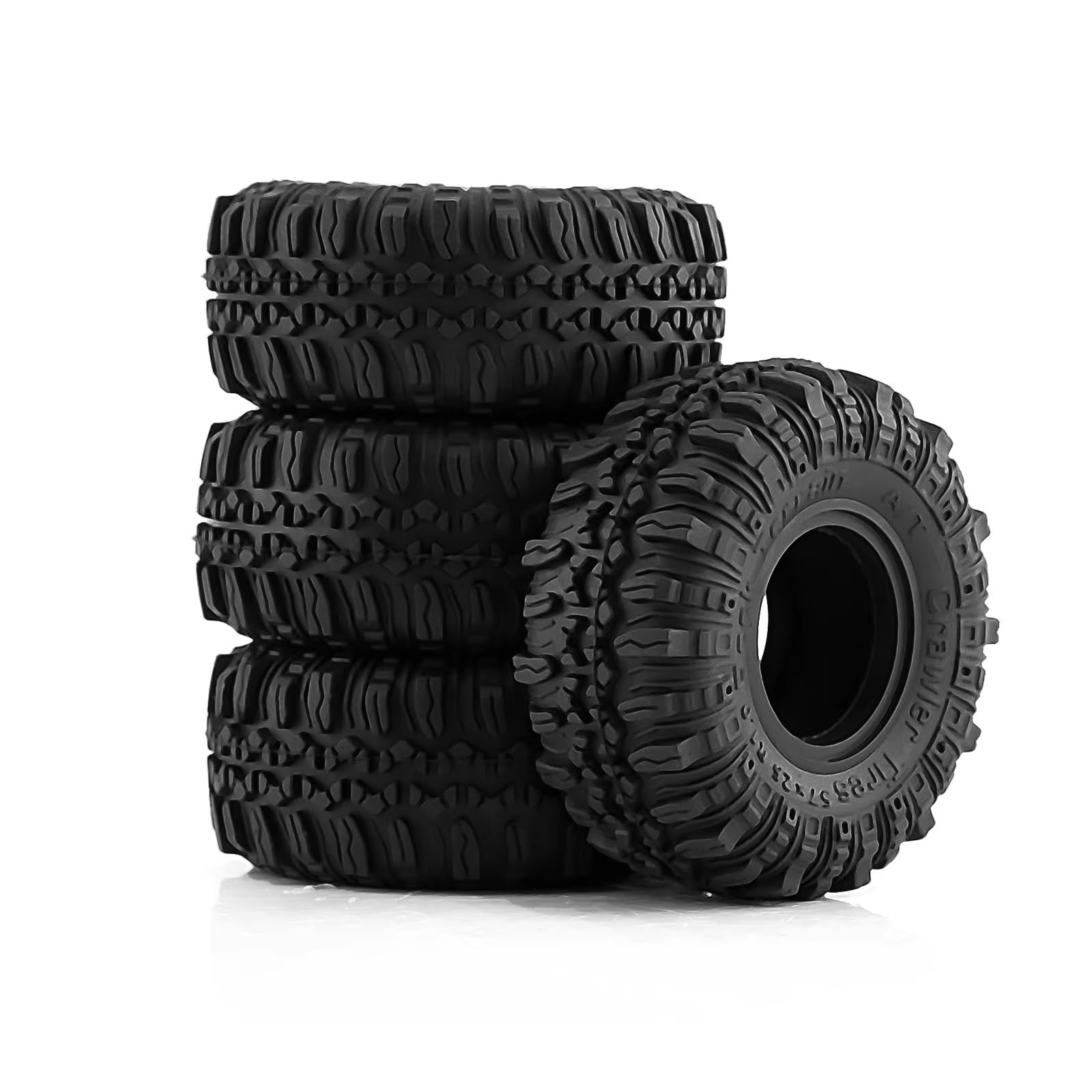 Modelos Repuesto RC para TRX4M 1/18 1/24 para Axial para SCX24 para FMS para FCX24 4 Piezas 1,0 Neumáticos De Rueda Neumáticos 57 * 25mm Piezas De Actualización De Orugas RC