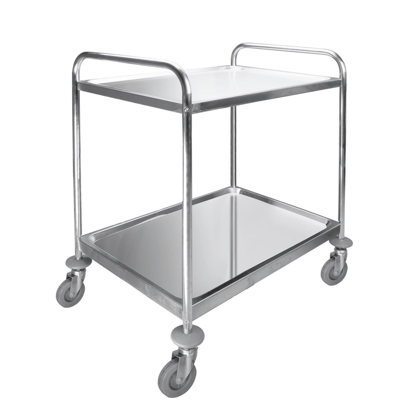 LACOR 66249 - Carro Servicio Desmontable 2 Bandejas - Almacenaje y Orden | Para un uso práctico y profesional en cocina; perfecto para el día a día en hostelería y en casa, cómodo de usar y de guardar