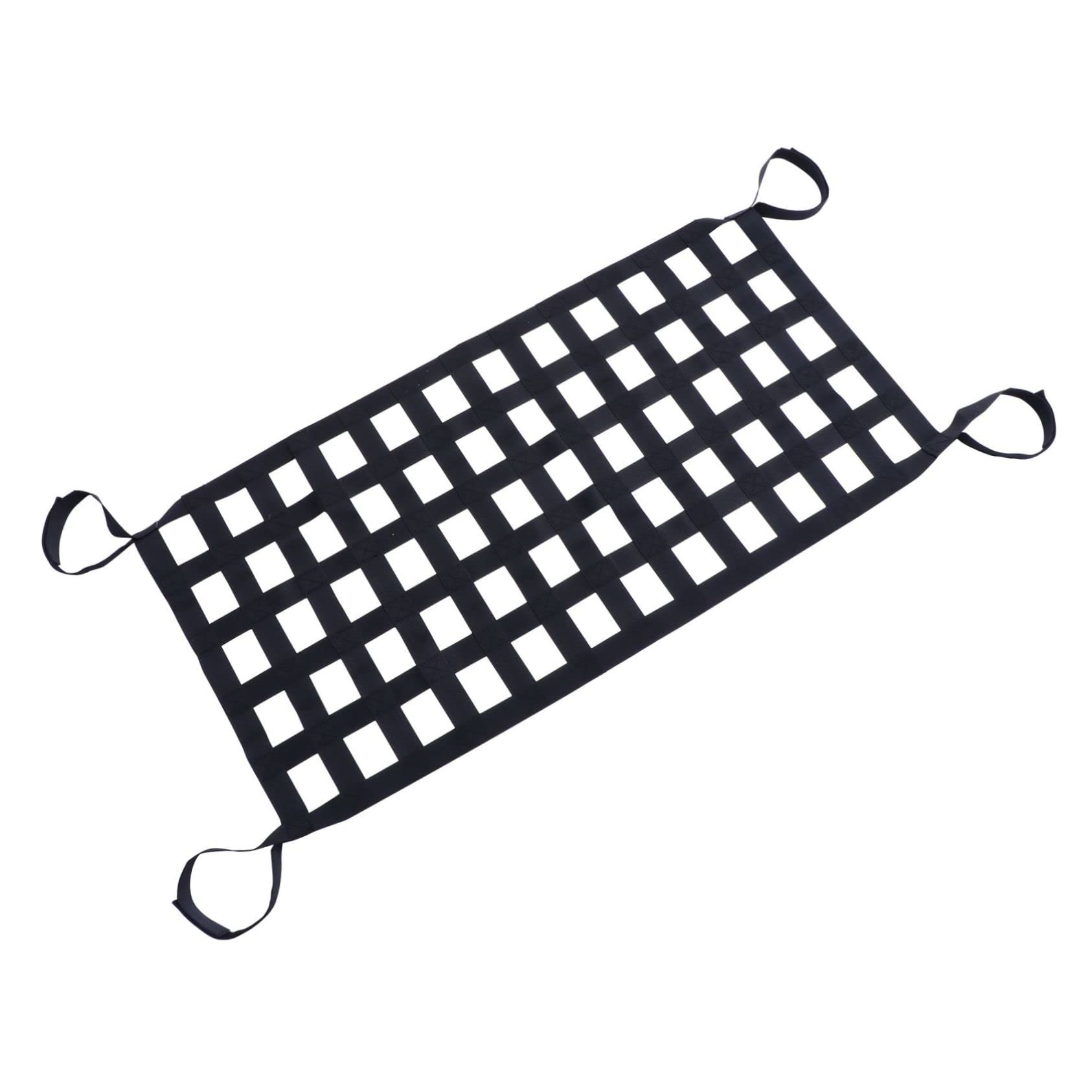 OUNONA Red de Carga Multifunción para Portaequipajes de Techo de Coche, Red Elástica de Tejido Negro Instalación Instantánea para Equipaje y Maletero