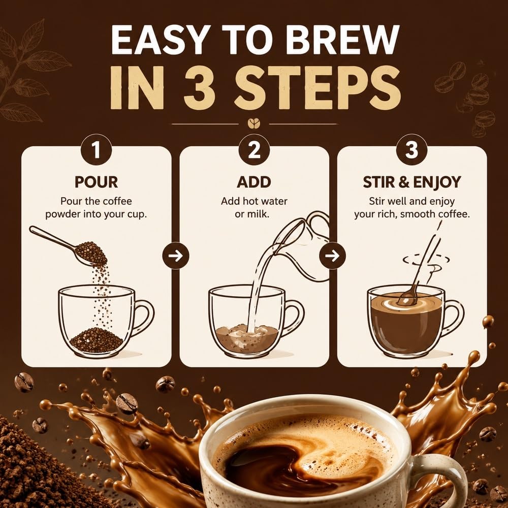 Caffè nero liofilizzato Classic No.8 Cold Brew, granuli grandi 100 g