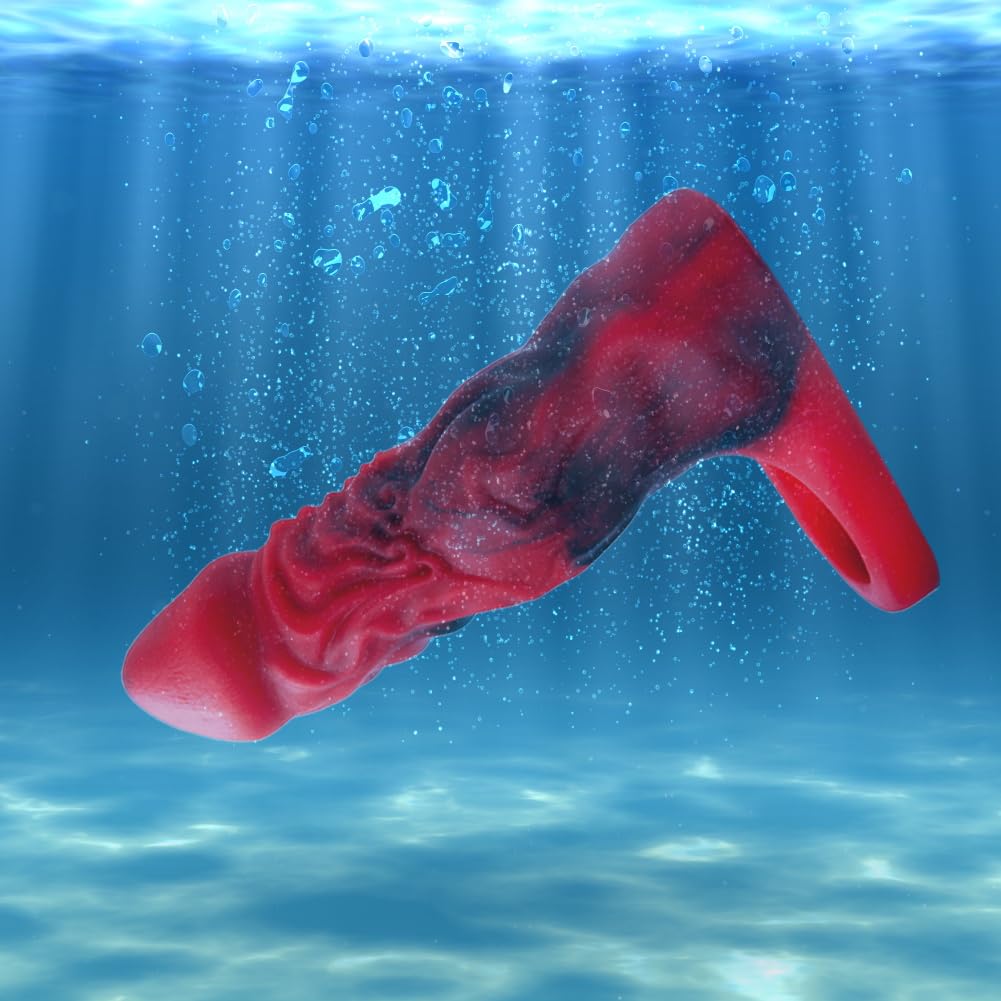 SXOVO Guaina Fallica Mostruosa, Guaina Pene con Anello Testicolare, Prolunga Pene Indossabile e Riutilizzabile, Ritardante Eiaculazione Precoce, Toys Sessuali per Uomini per il Piacere Coppia