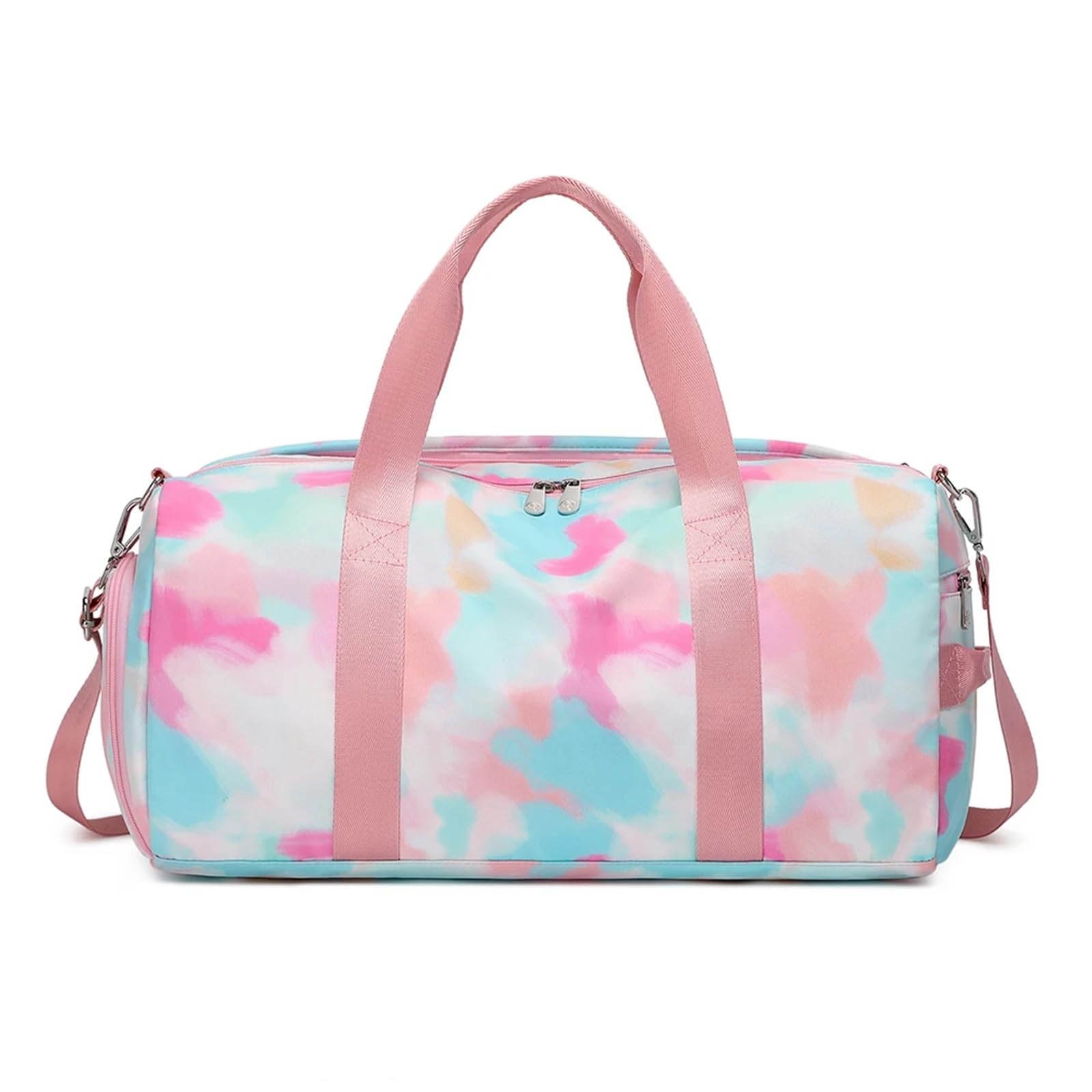 Reise Seesack for Mädchen, Turnbeutel, Turnbeutel, Tanztasche, Schuhfach, Wet Pocket, Weekender, Sport über Nacht für Herren, Dame, Camping, Wandern (Color : Blue Graffiti)