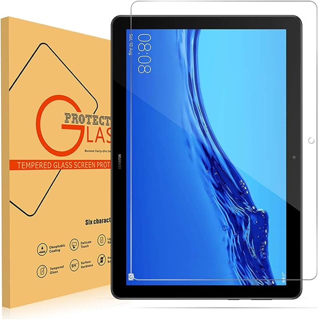 Huawei Mediapad T5 10 Tempered Glass - Premium Clear Screen Protectors for Huawei MediaPad T5 10 10.1 inch 2018 Tablet